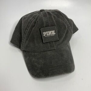 PINK Victoria’s Secret charcoal gray baseball hat‎ one size